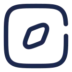 Compass Square SVG Icon